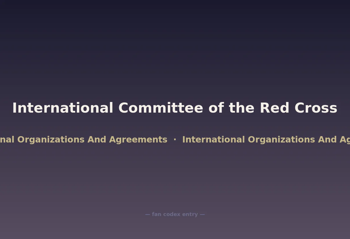 International Committee of the Red Cross